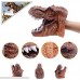 Fashionclubs Dinosaur Hand Puppet 2pcs Realistic Soft Rubber Dino Hand Puppets Role Play Dinosaur Finger Hand Toys for Kids Adutls Triceratops Tyrannosaurus Rex Head B07M6MQ7J9